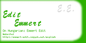 edit emmert business card